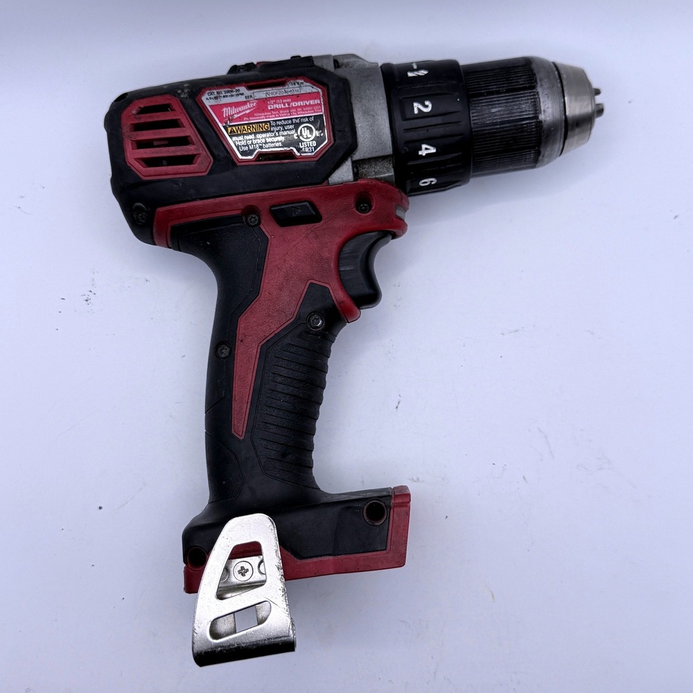 Milwaukee Drill Driver 1/2 Inch Red Black M18 Cordless 2606-20 Tool Only